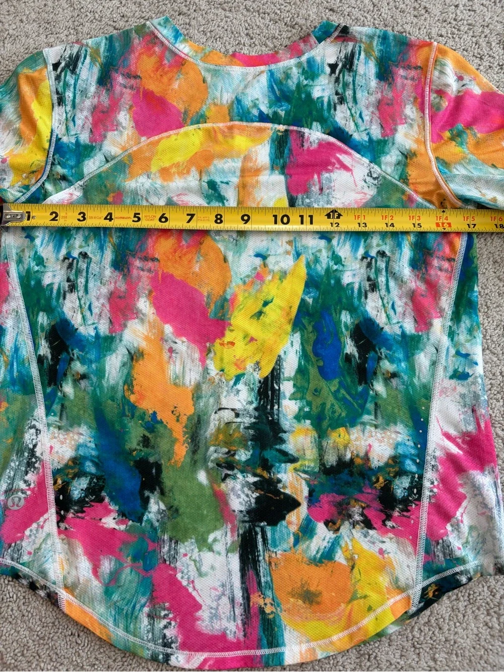lululemon athletica Multicolor Abstract Brushstroke Short Sleeve Tee, Women’s 6